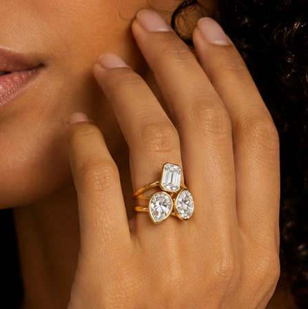 Astra Three-Stone Ring