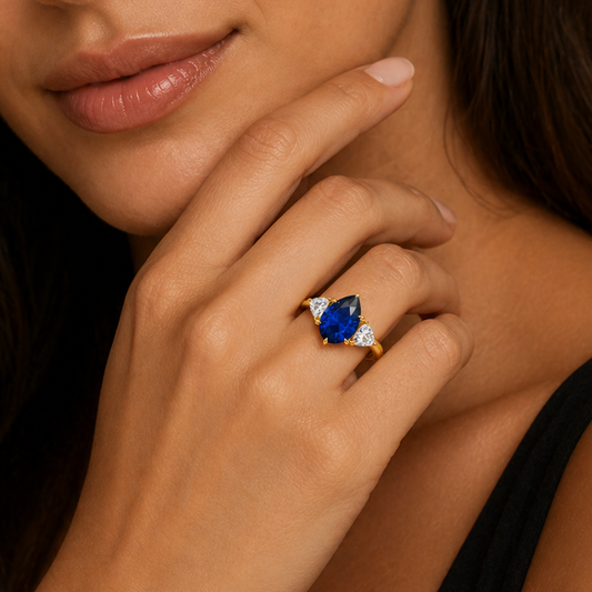 Sapphire Trinity Ring