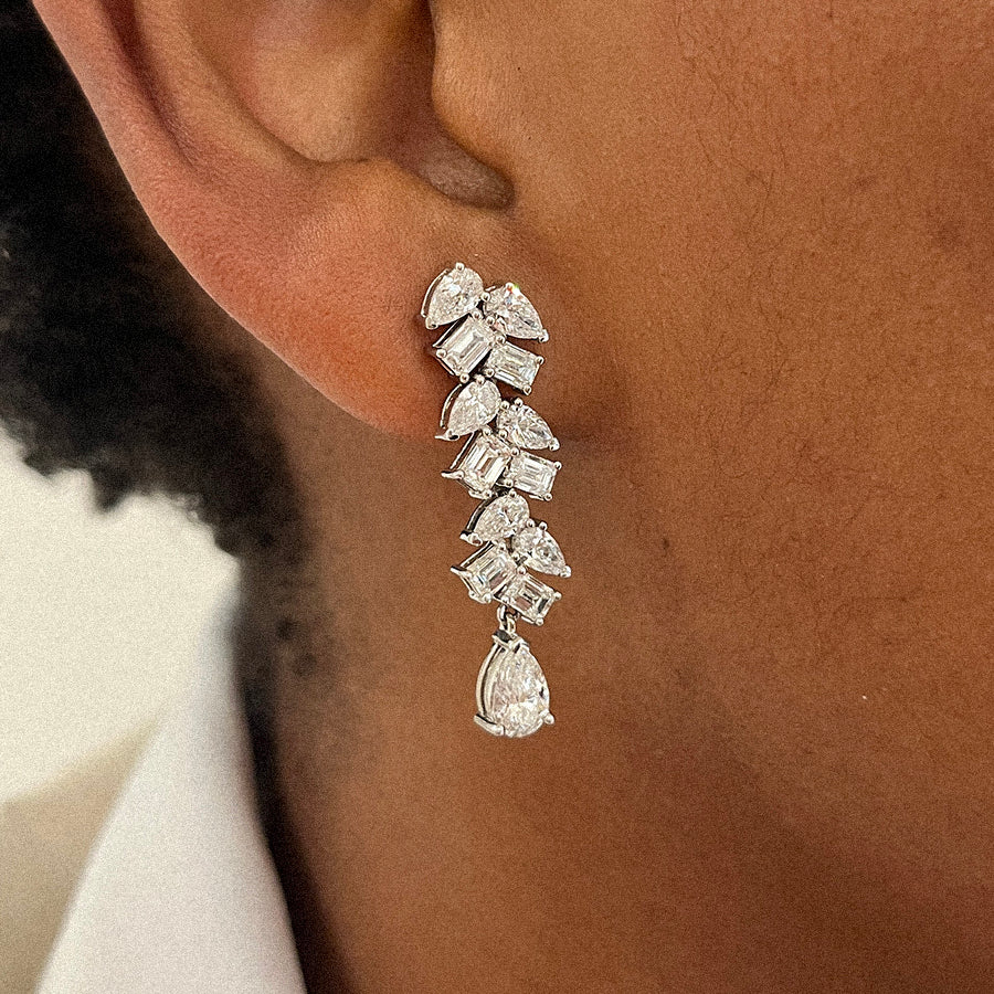 Diamond Cascade Earrings