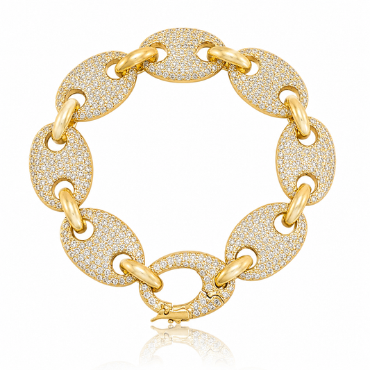 Eclipse Pavé Link Bracelet