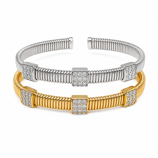 Orbit Coil Diamond Bracelet