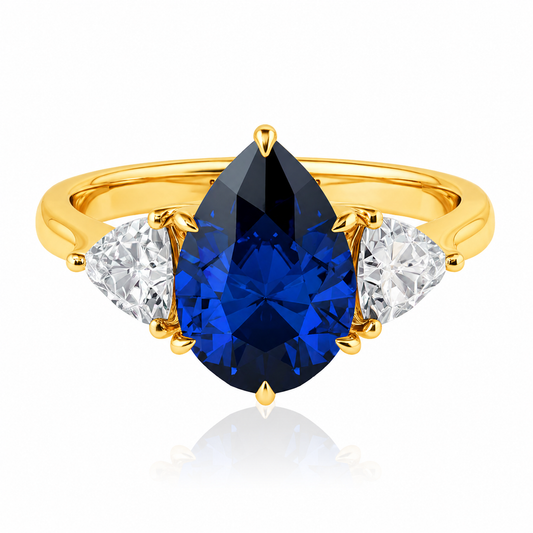 Sapphire Trinity Ring